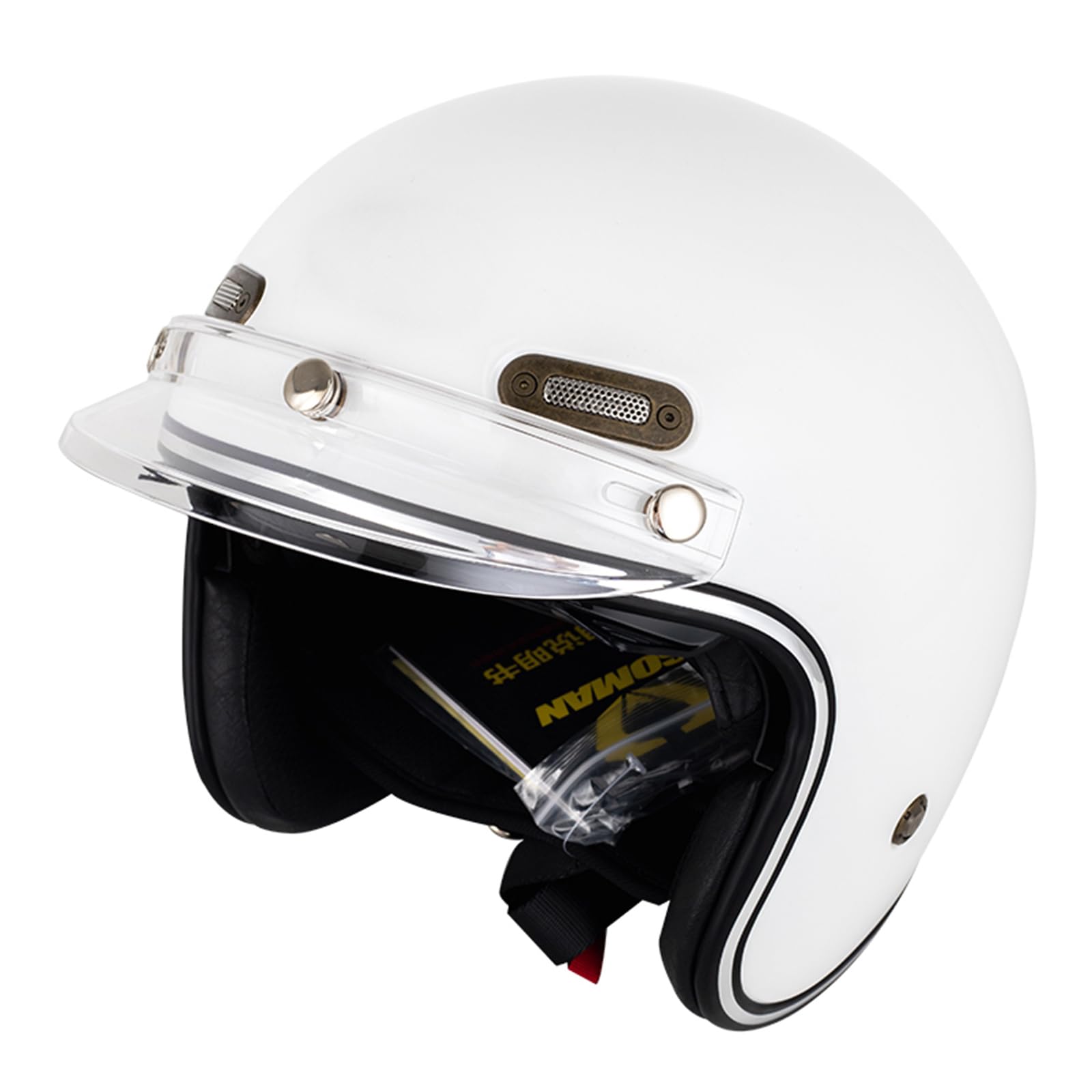 CALFOVERA Visière De Rechange Universelle En Cuir PU Pour Casque De