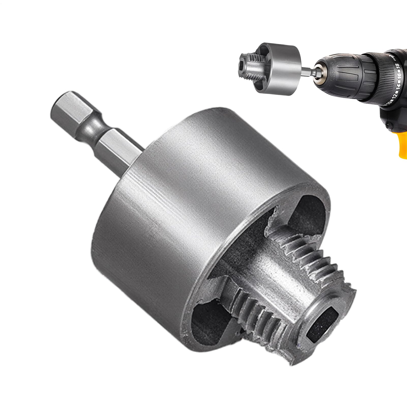 Herramienta de Roscado PVC - Herramienta de Roscado | Cabezales de Corte Internos Externos para Taladro Eléctrico en Fontanería