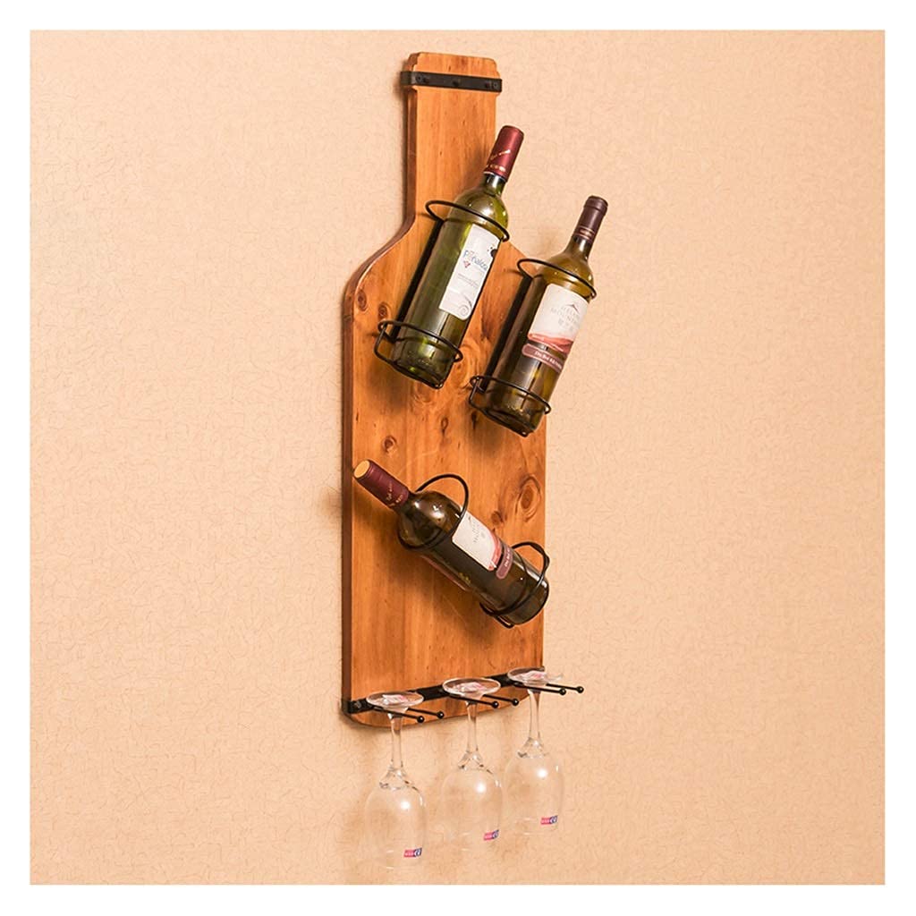 Casier à vin en bois massif mural pour optimiser votre salon