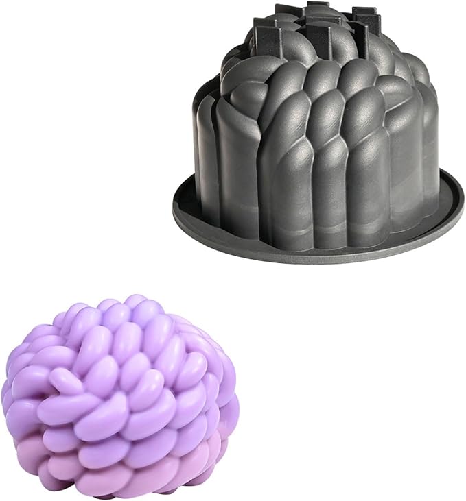 Molde de silicona para postres forma bola de hilo miniatura 9