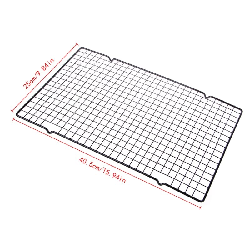 Griglia antiaderente per barbecue, griglia quadrata in rete per una facile cottura e pulizia, ideale per grigliare carne, verdure e pesce, rivestimento nero
