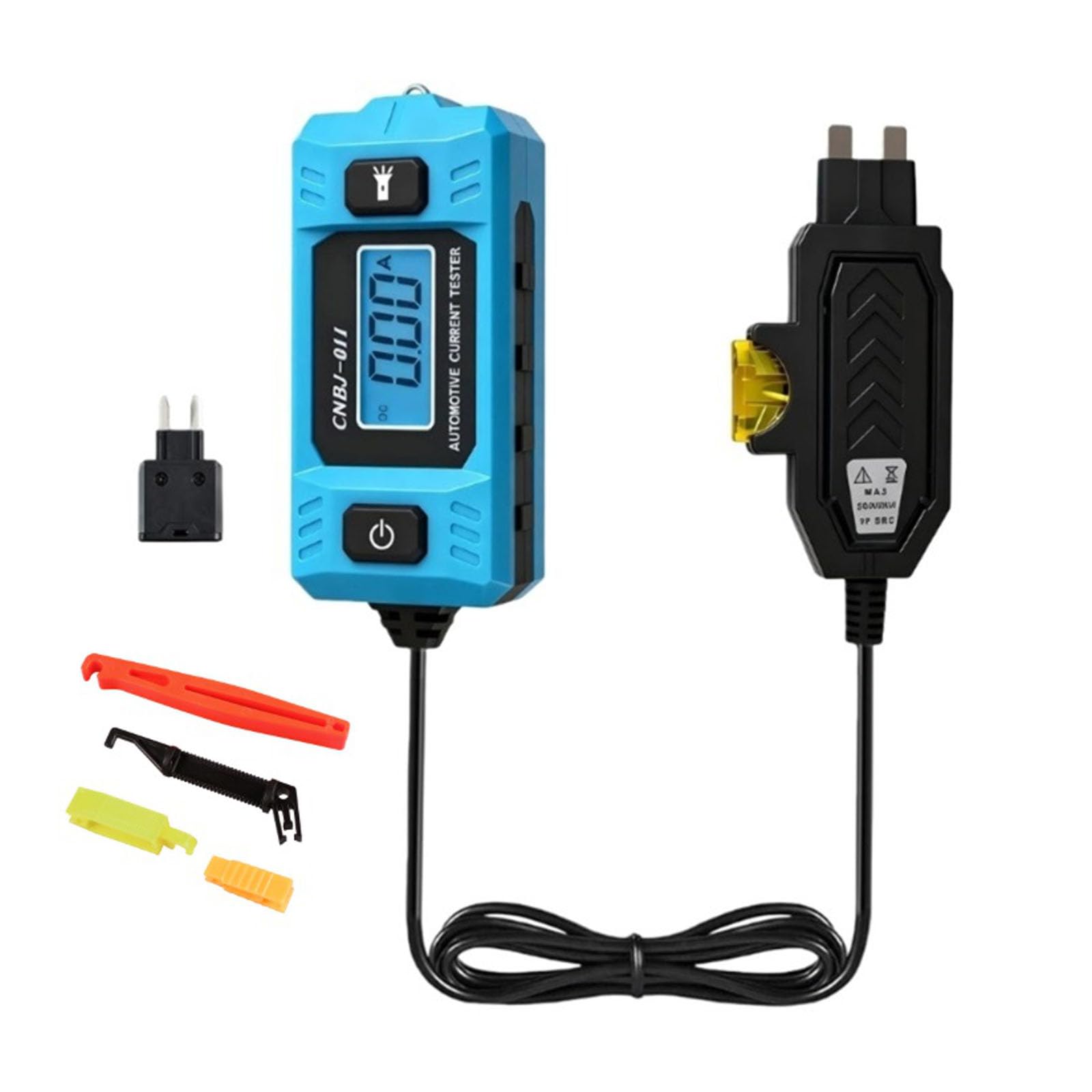 Automatischer Strommesser mit Hintergrundbeleuchtungsanzeige Stromkreisfehler Sondentester Stromtester 48 V 20 A einfachen Ablesen der Kfz Stromkreisfehlersonde