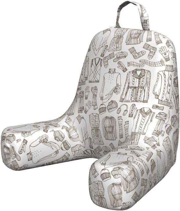 Amazon.com: Lunarable Winter Reading Pillow Cover, Ornamental ...