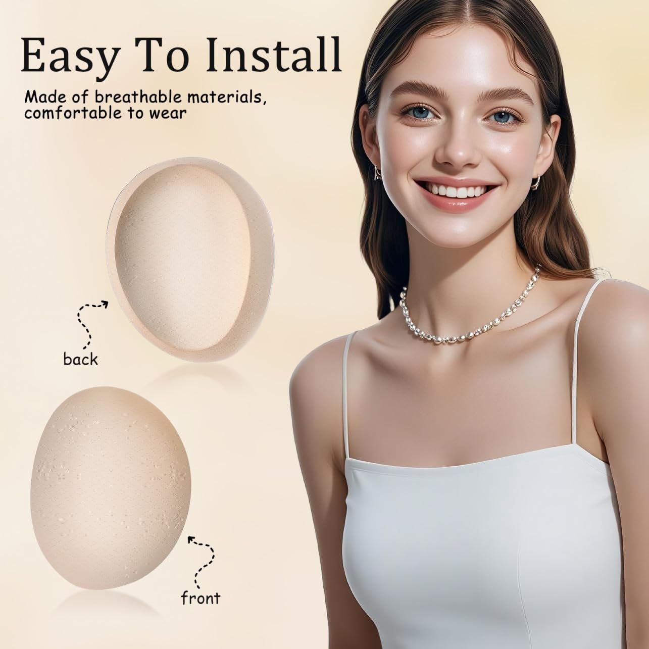 GALPADA Almohadilla Para El Inserciones De Sujetador De Mujer Inserciones De Sujetador Extraíbles Almohadillas Para Copas De Sujetador Inserciones De Copa De Sujetador Algodón