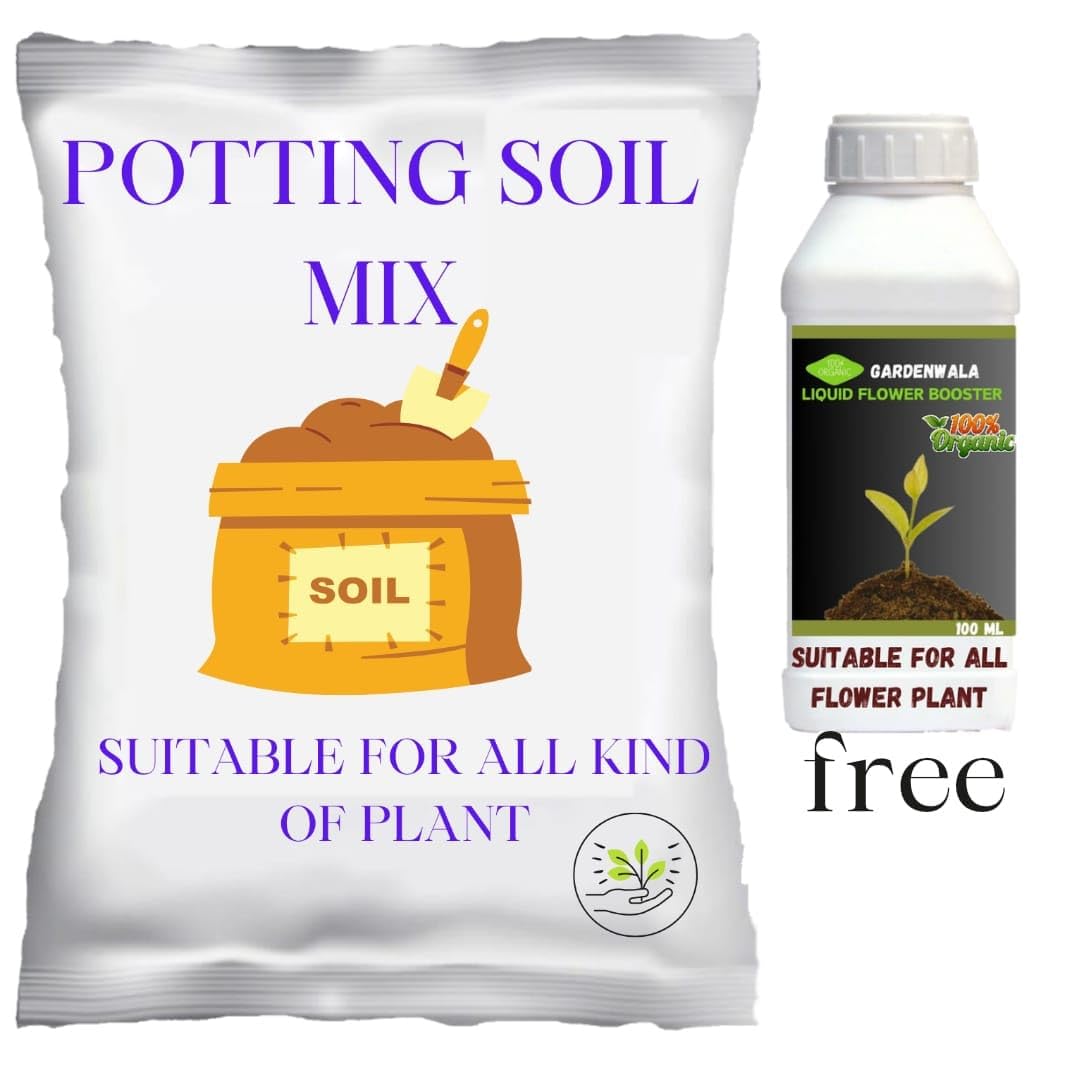 Potting Soil Mix 5 KG for All Plant Made with VERMICOMPOST,NEEM Cake,Perlite,River Send,Vermiculite,Rise Husk,MUSTRAD Cake,Garden Soil,DAP,Potash and Leaf Compost and LIQUIDE Flower Booster Free 5 kg (B0CR925BJV) Amazon Price History, Amazon Price Tracker