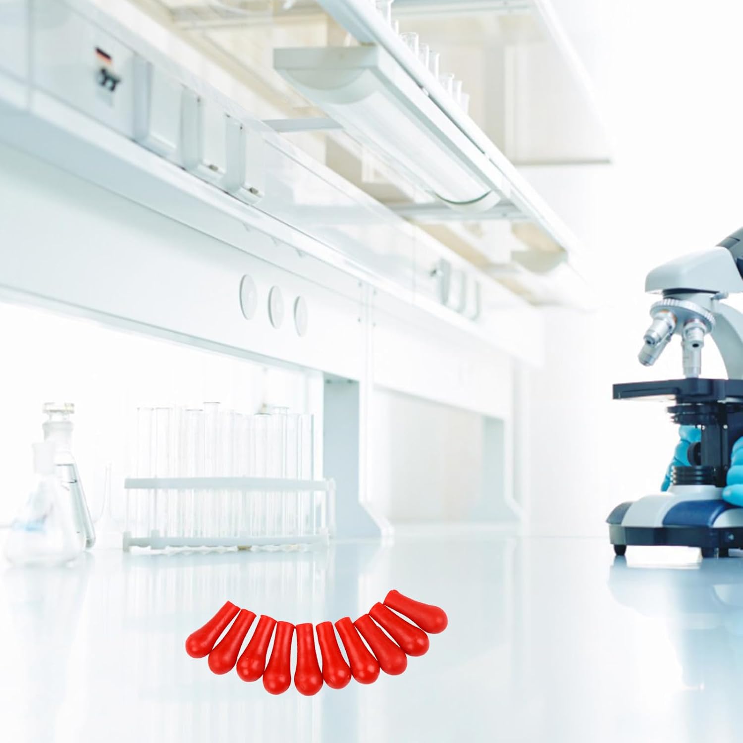 50Pcs Rubber Bulb Caps Dropper Pipettes for Droppers and Pipettes Laboratory Experiment Accessories Bulb