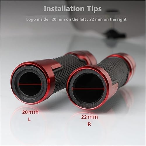 Miniatura 4 de Agarres de manillar de 78 pulgadas, 0.866 in para Suzuki V-Strom 250 650 1000 DL250 DL650 2004-2016 2017 2018 2019 manillar de motocicleta extremos