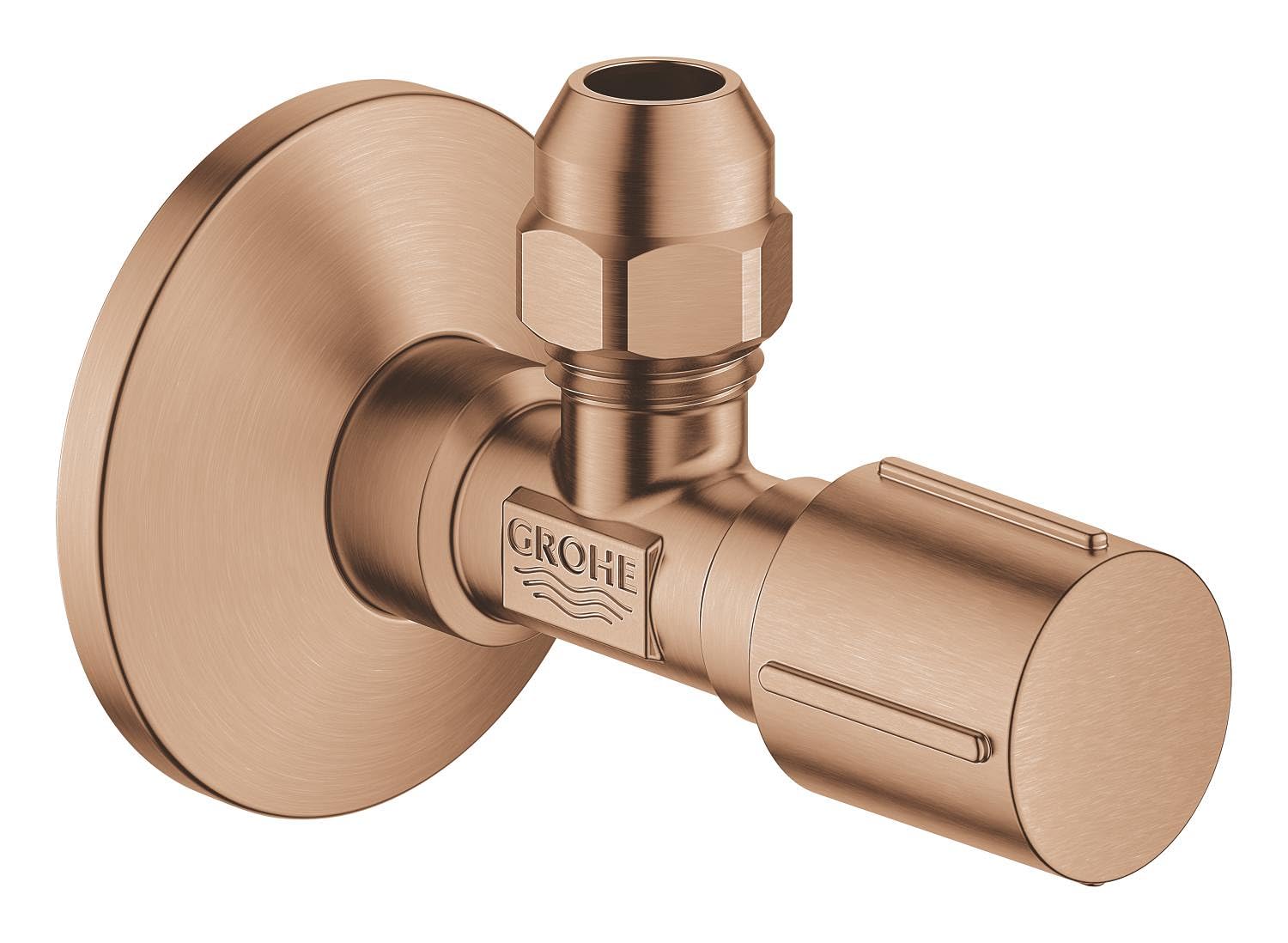 Robinet d'Arrêt équerre 1/2 3/8 GROHE Rose Gold poignée métal