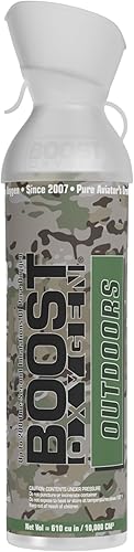 Miniatura 55 de Boost Oxygen Recipiente grande natural de 10 L | Soporte respiratorio para recuperación aeróbica, altitud, rendimiento y salud (paquete de 2)