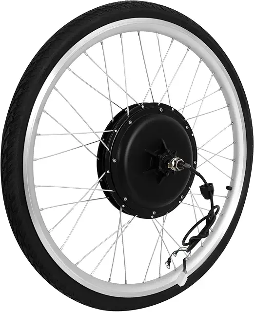 Kit de Conversión Eléctrica para Bicicleta Eléctrica 26 Pulgadas, 48V 1000W, Rueda Trasera