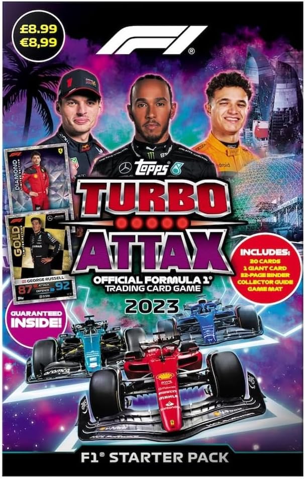 Turbo Attax Formula 1 2023, Trading Cards - Starter Kit