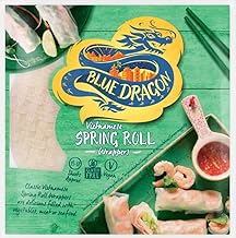 Blue dragon Vietnamese Rice Spring Roll Wrappers. 15 to 17 8" sheets. Gluten Free. Vegan. For Gyoza's, Wonton's Dumpling Pastry, Spring Roll Pastry, Substitute for Duck Pancakes. 134g