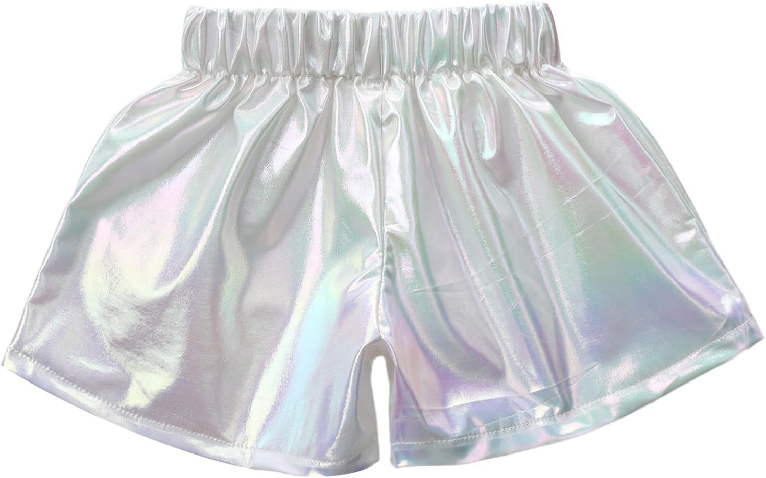 Girls Sparkly Metallic Dance Shorts Gymnastics Sport Shorts Jazz Hip Hop Cheerleading Performance Costume