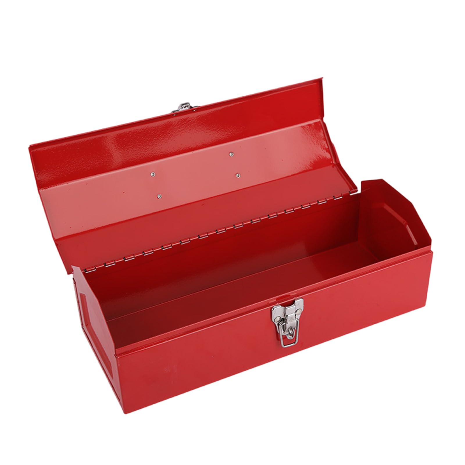 Apglsxy Pagoda Shape Compact Red Tool Container Hip Roof Styles Tool Box Organizers With Latches Closure Design For Technicians And Hobbyists Chest