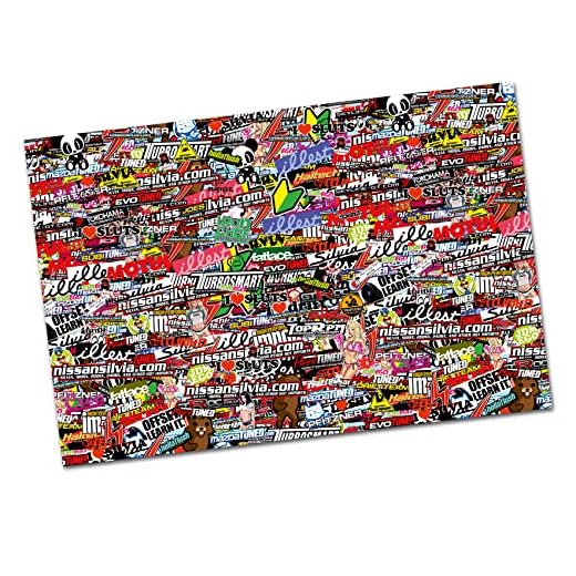 Finest-Folia RC 1:10 CAR Stickerbomb Folie Aufkleber Heli Boot Skull Decal Sticker Drift R019