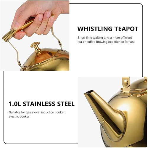 Miniatura 8 de Hervidor de agua de chocolate hervido caldera de té de acero inoxidable filtro de café teteras para hervir agua cuello de cisne jarra de cerveza