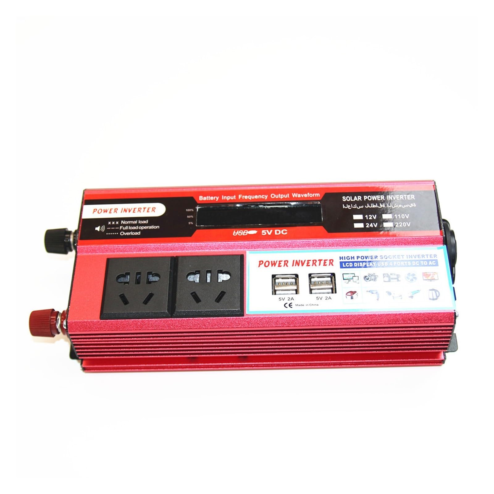Onduleur enfichable 24V 220V avec convertisseur de puissance pour camion et voiture