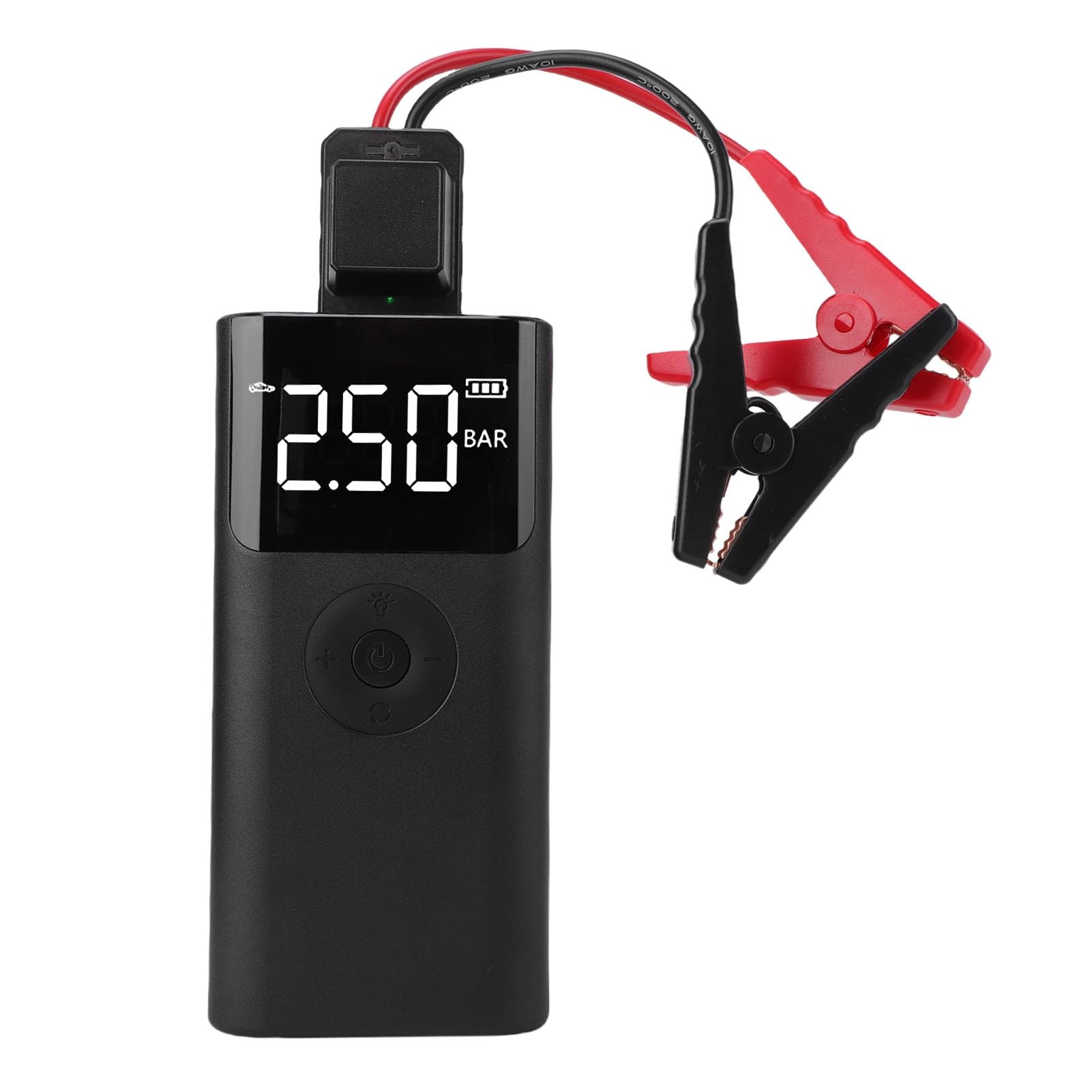 VGEBY Avviatore di Emergenza per Auto Portatile, Pacco Batteria da 12000 MAh con Compressore D'aria 150 PSI, 3 modalità LED e Uscita USB, per Auto Camion Motocicli ATV
