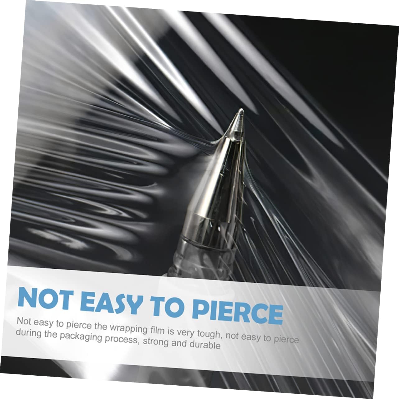 Self-Adhesive Stretch Wrap with Handle Moving Packing and Industrial Use Lightweight and Shrink Film Convenient for Wrapping Boxes and Supplies