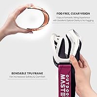 Vista 3 de OutdoorMaster OTG Gafas de esquí – Gafas sobre lentes para esquí y snowboard para hombres, mujeres y jóvenes – 100% de protección UV