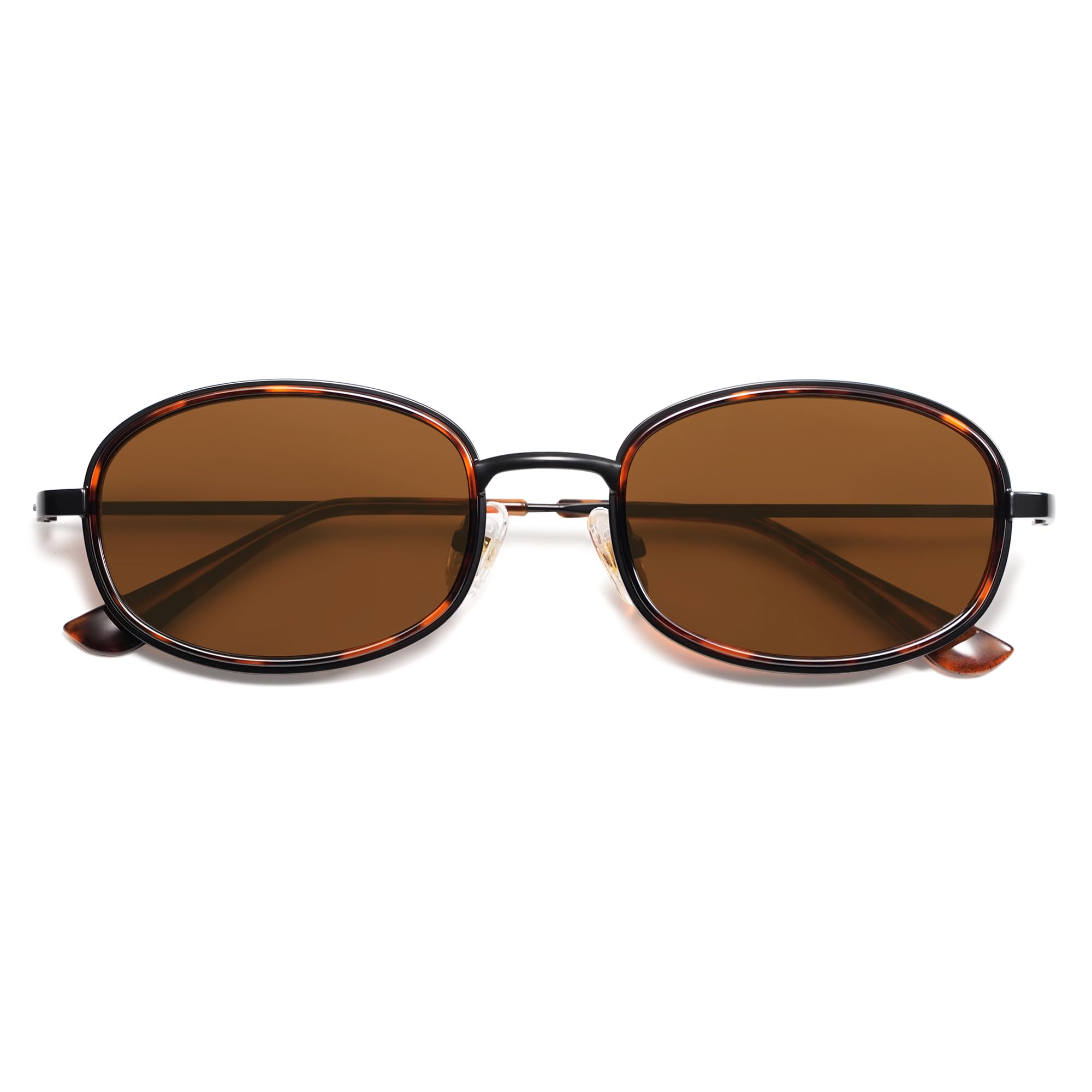 Retro Oval Sunglasses for Women Men Trendy Large Round Y2k Sunnies AP3681