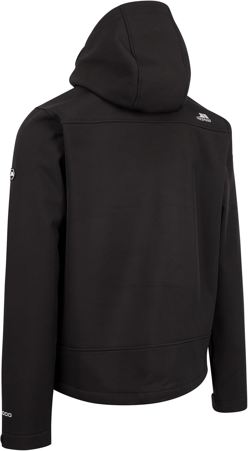 Trespass Mens Softshell Jacket With Zip-Off Hood and Zipped Pockets Alwero