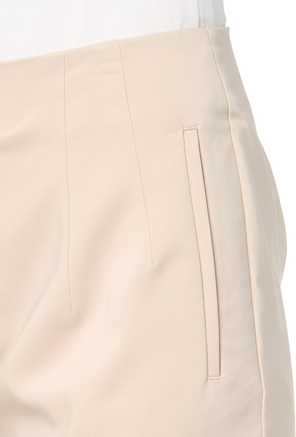 H Halston Womens Straight Leg High Waisted Pintuck Pant