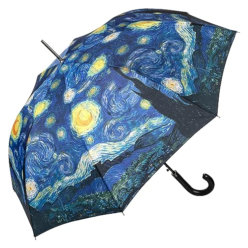VON LILIENFELD Paraguas Vincent van Gogh Noche Estrellada Arte Automático Paraguas Estable