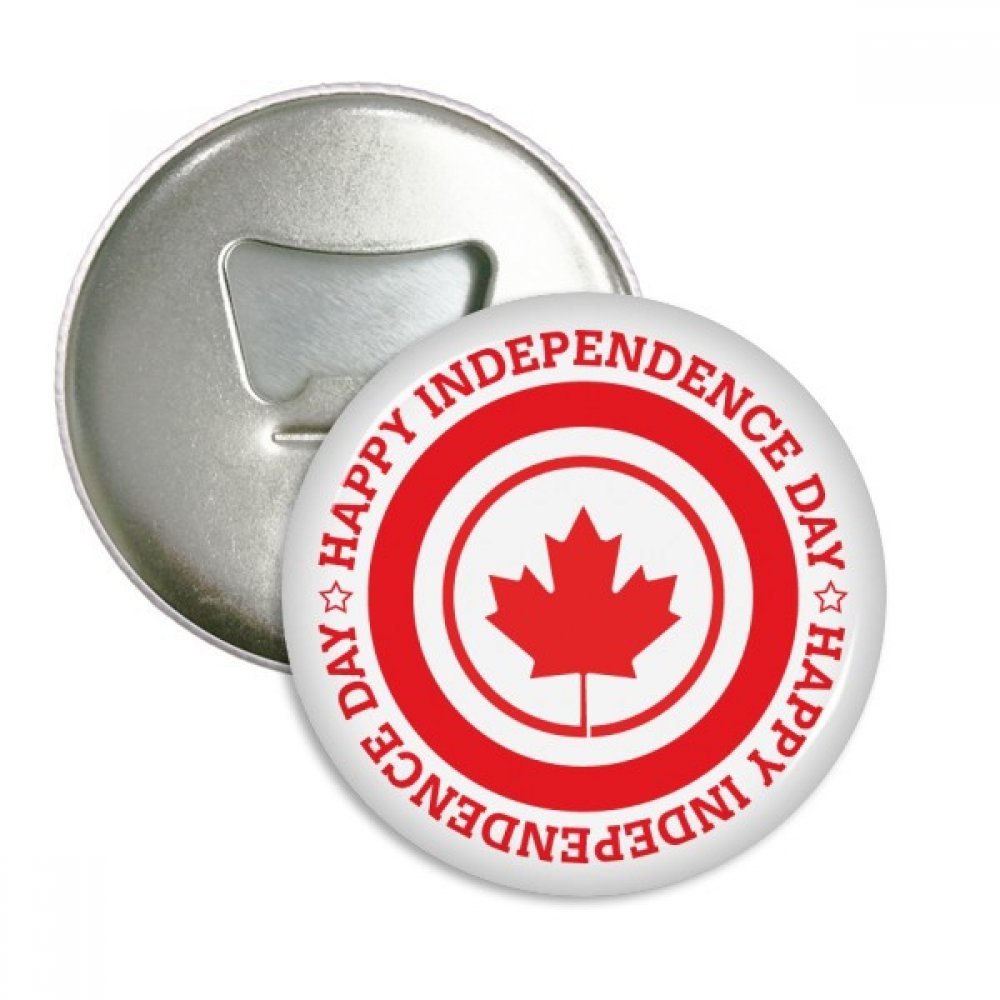 Décapsuleur Canada souvenir original : lot de 3 badges aimantés à offrir