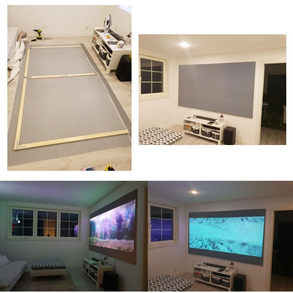 Ekran projekcyjny, Ekran projekcyjny anty-światło Do domu Zewnątrz Biuro Przenośny 3D HD(120 inch)
