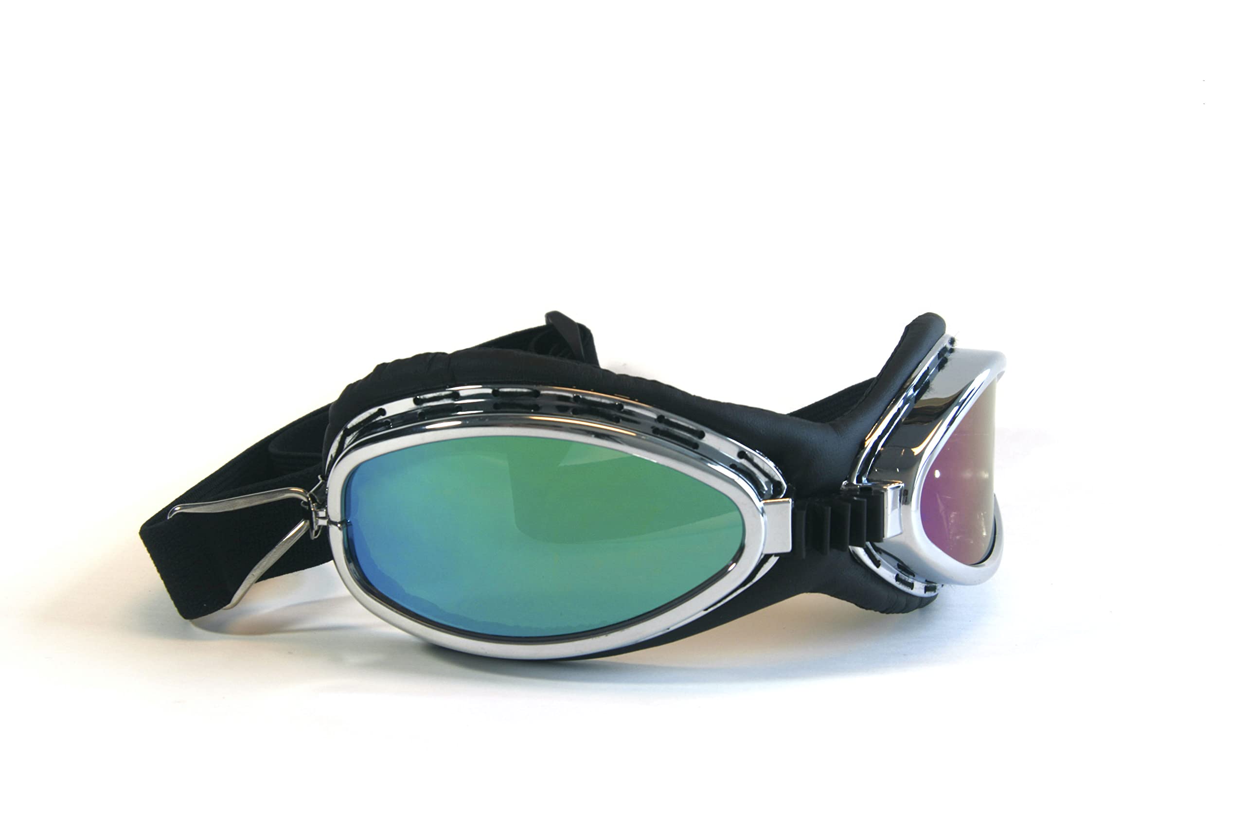 CRG Sports Vintage Aviator Pilot Style Motorcycle Goggles Cruiser Scooter Goggle for Men,Women,Adults,Youths