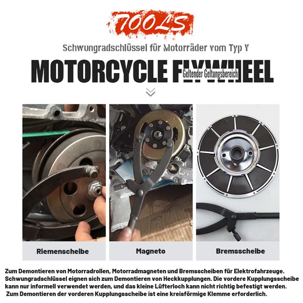 Anyingkai Chiave frizione, Strumento a volano, Tipo Y per manutenzione moto