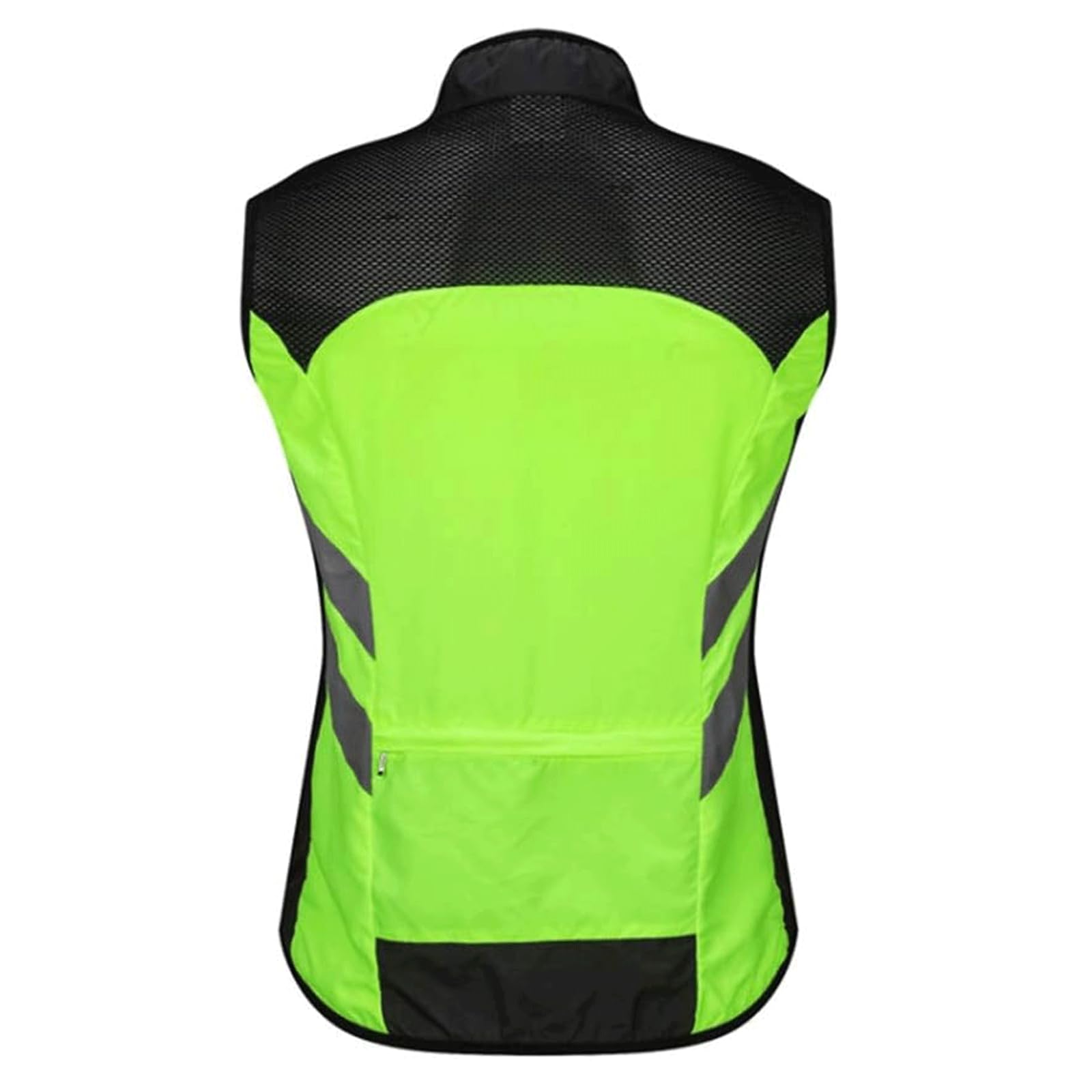 hi vis chaleco reflectante de alta visibilidad, Chaleco de seguridad Chaleco de seguridad liviano Chaleco reflectante a prueba de viento de poliéster 360° de alto