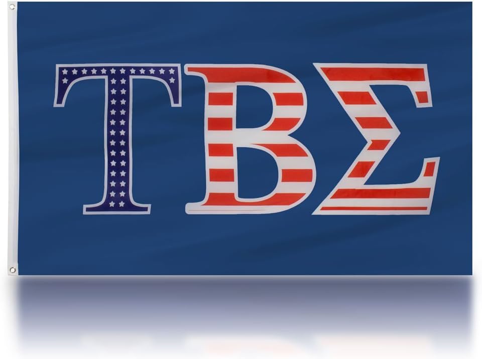 We The Greek Tau Beta Sigma USA Sorority Flag