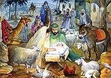 Newborn Child Nativity Advent Calendar (Countdown to Christmas) with Bible text by Vermont Christmas Company