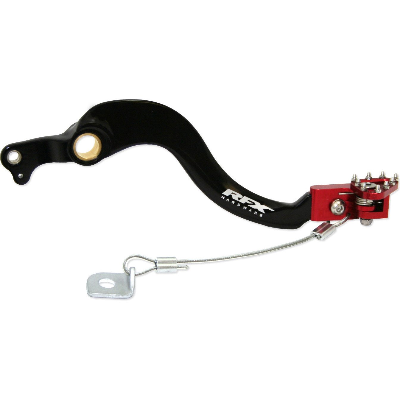 RFX FXRB 10200 99RD Pedal de freno trasero con punta flexible Honda CRF250, rojo