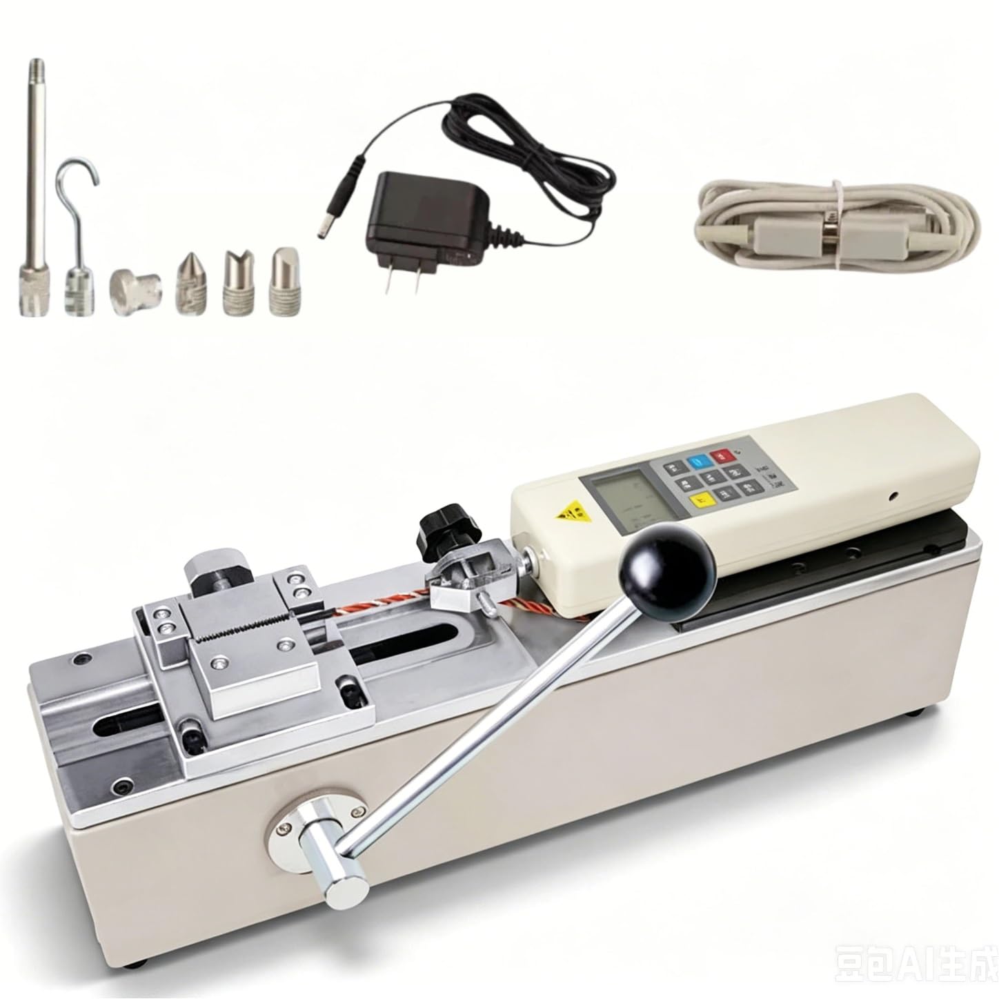 Tester digitale di forza di trazione, manuale, orizzontale, digitale