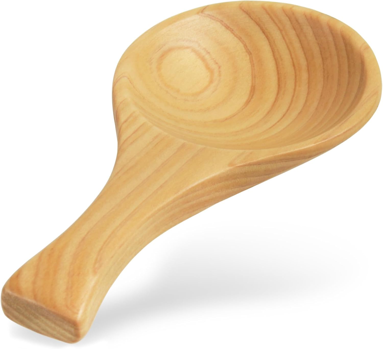 Hinoki Tea Scoop 3.34 in (85mm), Matcha Scoop, Tea and Coffee Scoop, Made in Japan