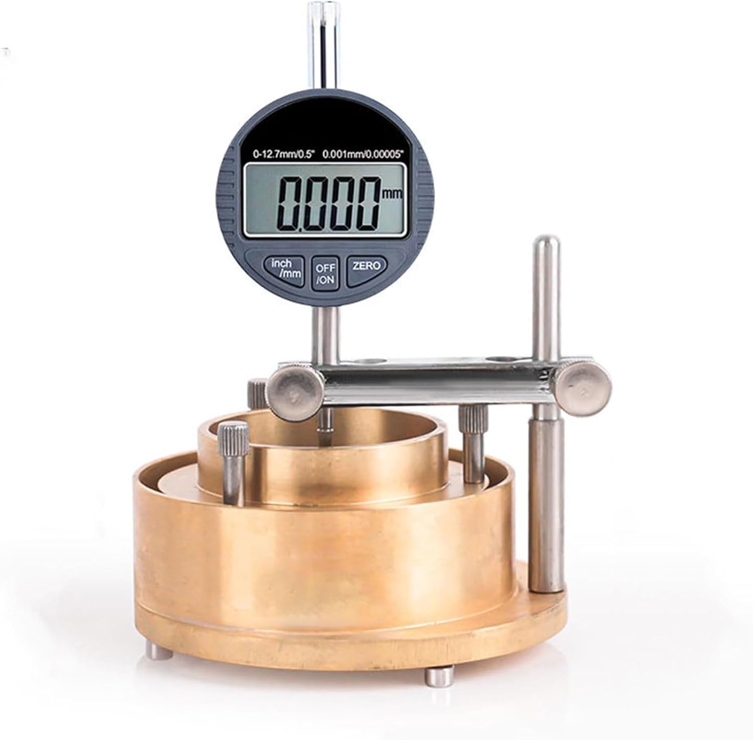 Soil Free Swelling Rate Meter, Soil Swelling Rate Tester, Durable Brass Construction, Smooth Inner Wall, Disassembly Design for Laboratory Testing