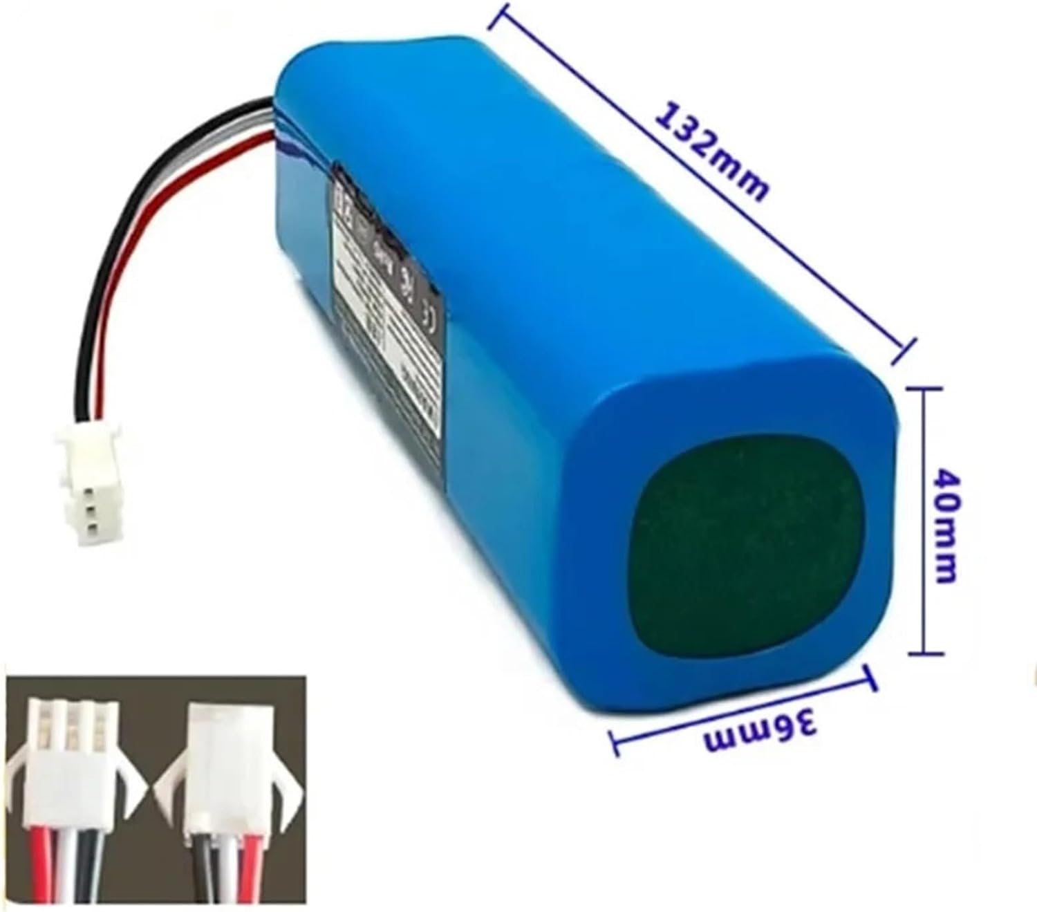 14.8V Lithium Battery 2P4S 5200mAh, Compatible For Xiaomi，Compatible For Yunmi，9 Robot Vacuum Battery