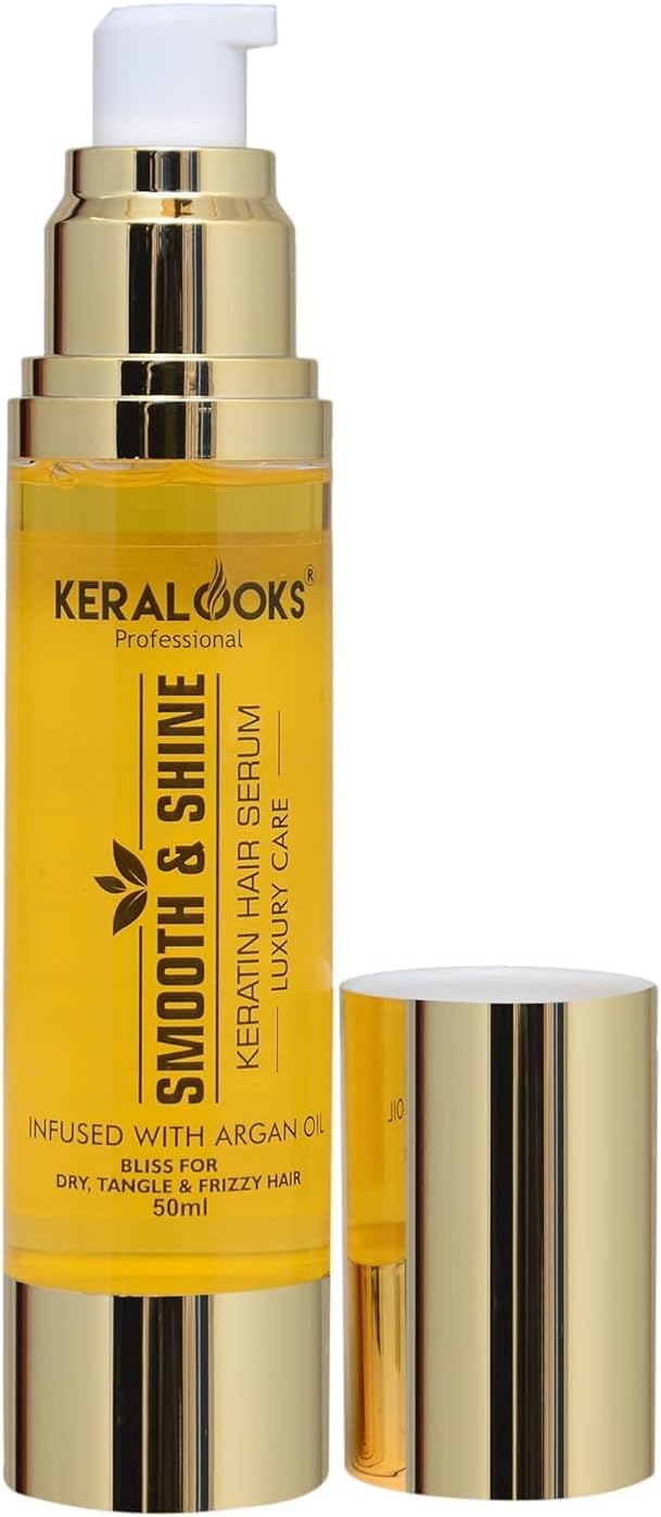 keratin hair serum infused with argan oil bliss for dry,tangles,damage &frizzy hair