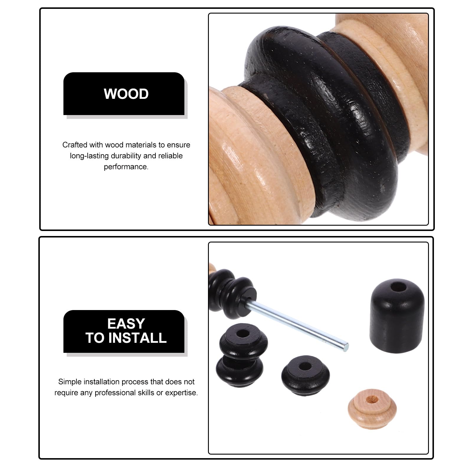 Shuffleboard Punktezähler Holz Langlebiger Multifunktionaler Score Keeper Zubehör für Tischspiele Leicht Montierbar Klassisches Spielzimmer Accessoire