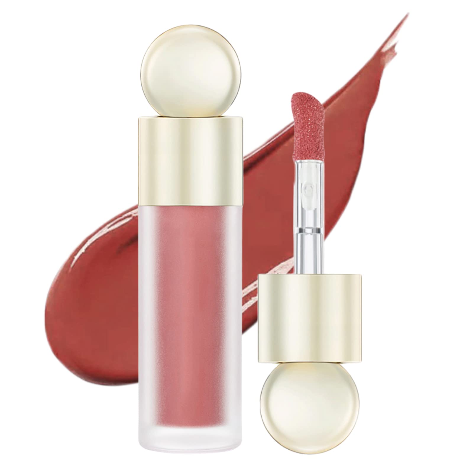 Liquid Blush, Matte Liquid Cream Makeup Dual Use for Cheeks and Lips, Long-Lasting, Smudge Proof, Moisturizing Face Blush Stick for Cheek, Pink Lip