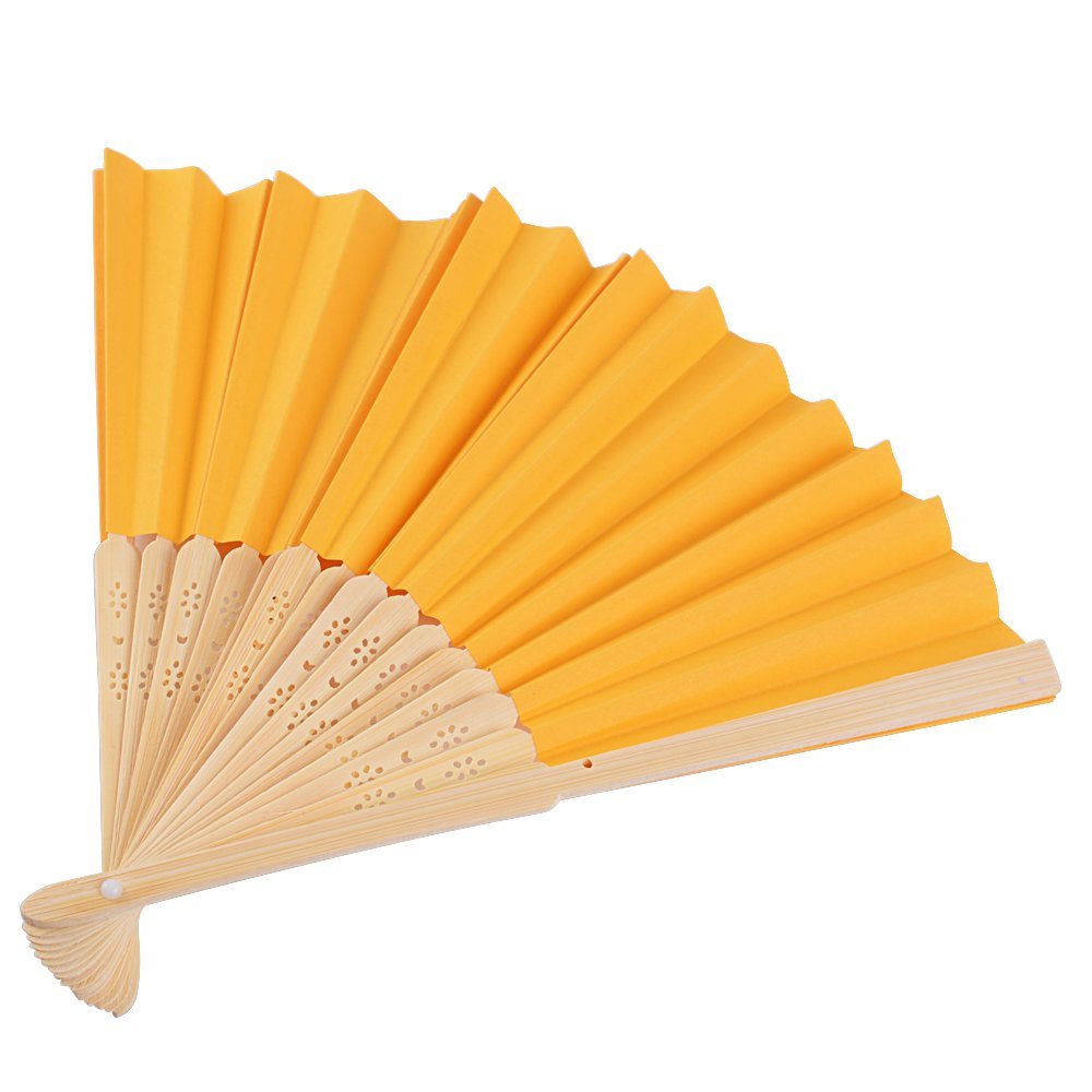 Ventaglio Pieghevole In Carta Con Nappa E Stecche In Bambù - Elegante E Portatile Per Estate - Foto 2