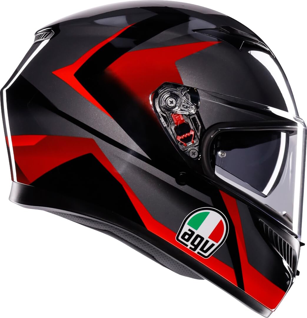 AGV K3 E2206 MPLK STRIGA BLACK/GREY/RED M