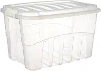 Caixa com Trava de 19.8 l, Plasútil, Incolor