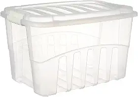 Caixa com Trava de 19.8 l, Plasútil, Incolor