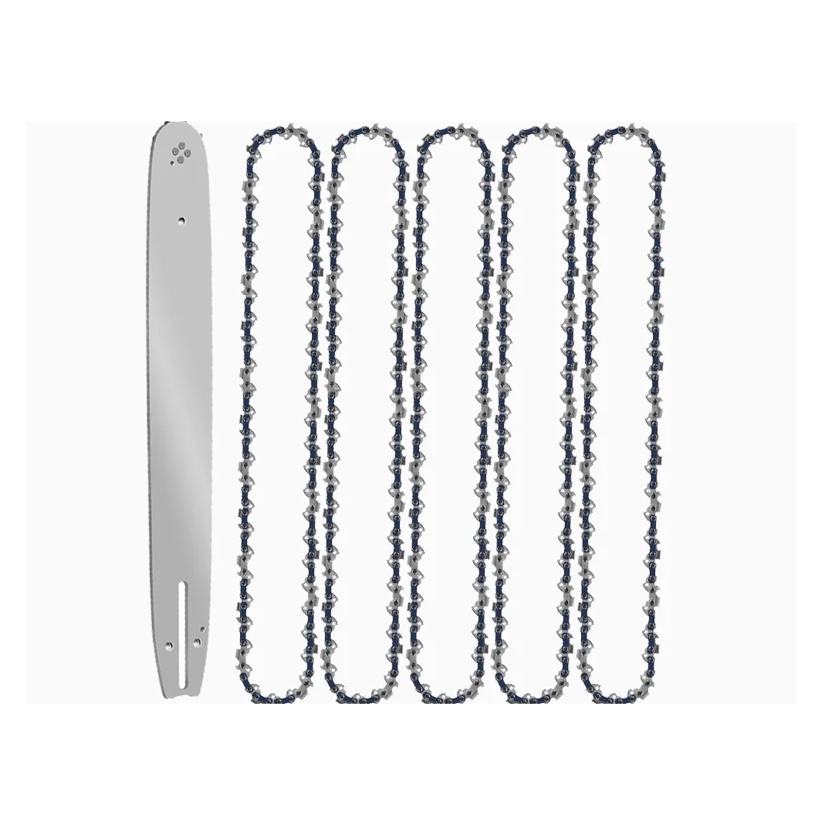 Sierra eléctrica de 14 pulgadas y 3/8" LP, 50 eslabones de transmisión, cadenas de motosierra, hojas de sierra for tala, cadena de poda, accesorios for cadena de sierra, corte de madera(14-inch Set5)