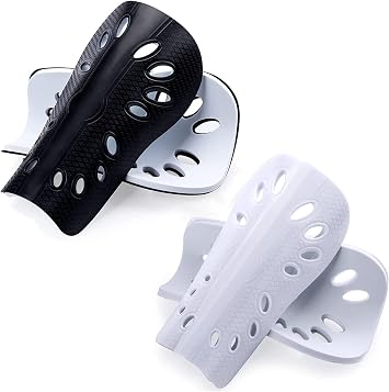 Soccer Shin Guards ، 2 زوج خفيف الوزن وأكمام حراسة تنفس للكبار لاعب كرة قدم ، حراسة العجل الواقية للرجال للرجال (حراس Bigger Shin)