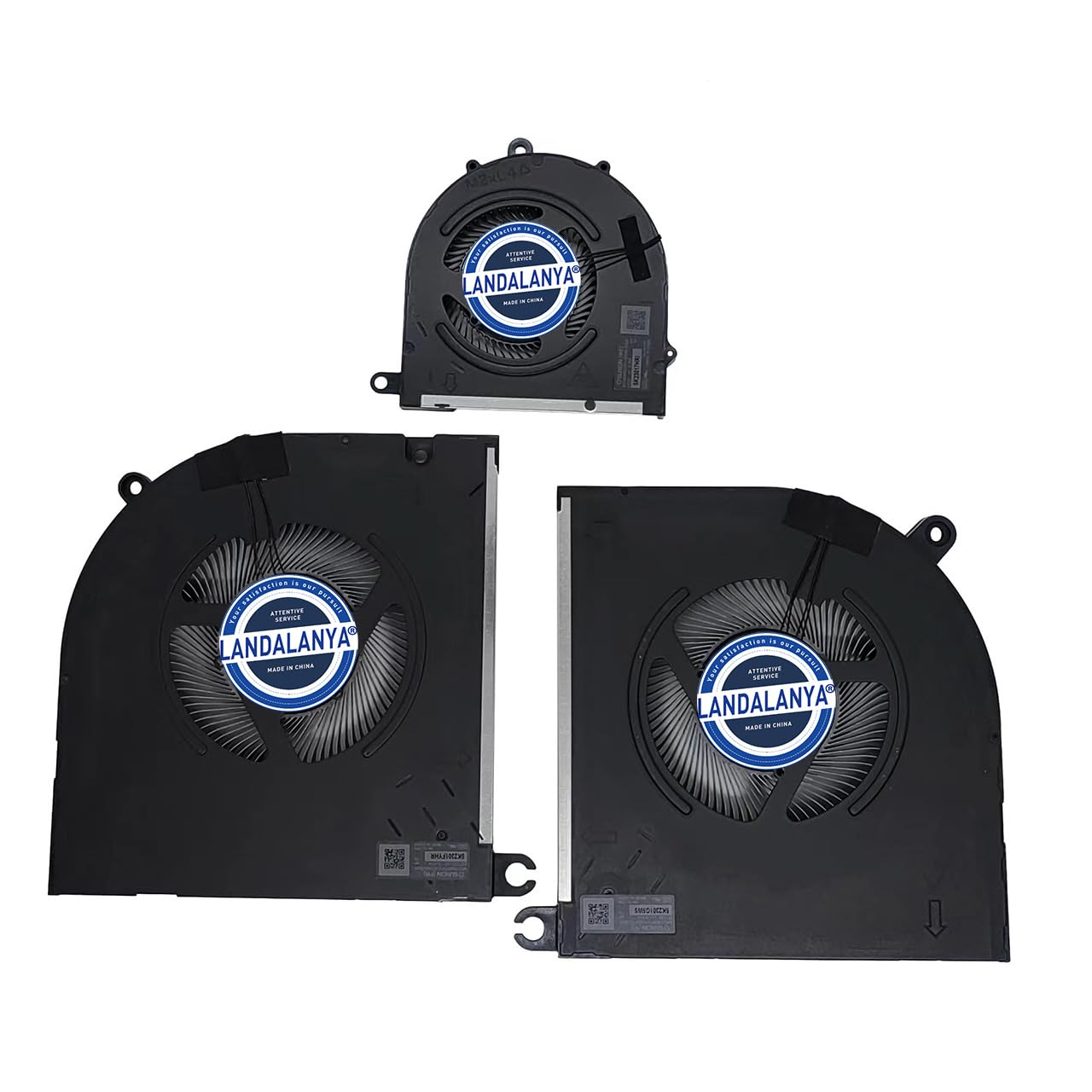 Replacement CPU+GPU+GUP Secondary Cooling Fan for Dell Alienware M18 M18X R1 Laptop MG75091V1-C110-S9A MG75091V1-C140-S9A EG50060S1-C690-S9A NS8CC26 NS8CC25 DC12V 0.41A NS55C15 DC5V 0.34A